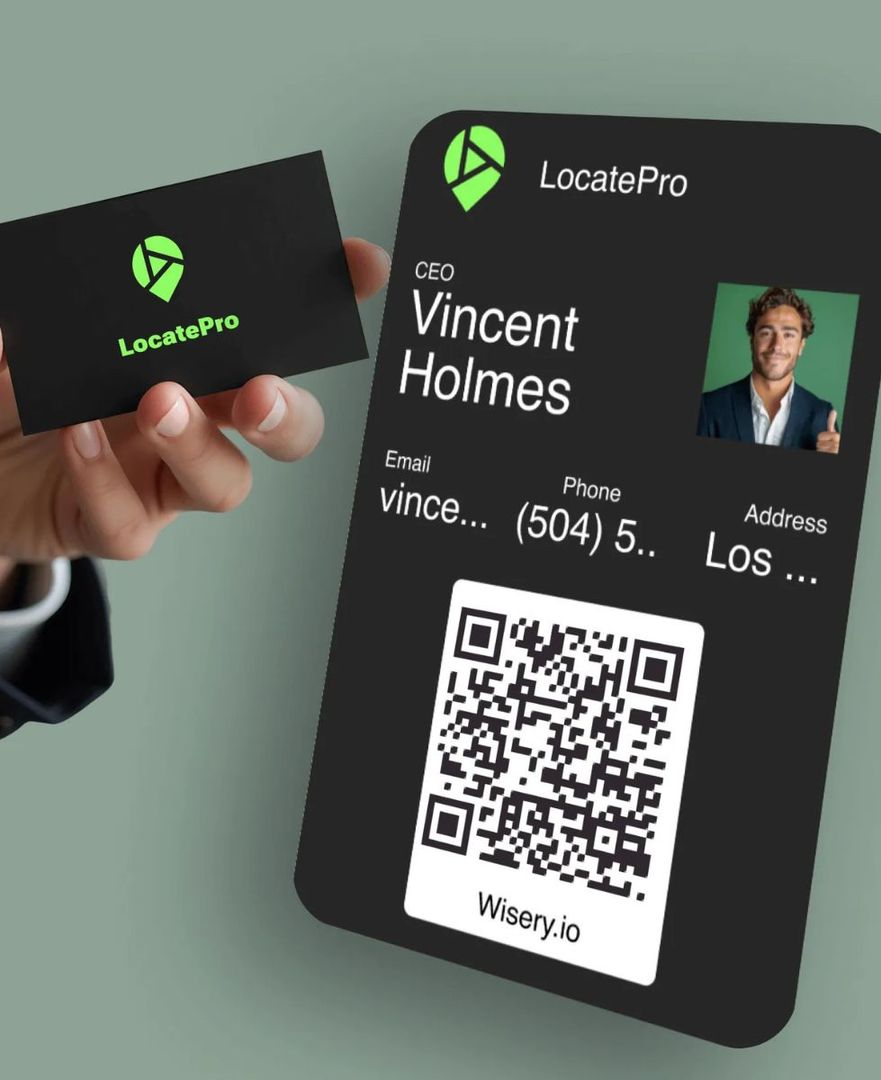 Display your business card QR code across printed stationery, email signatures, presentation decks, and mobile lock screens