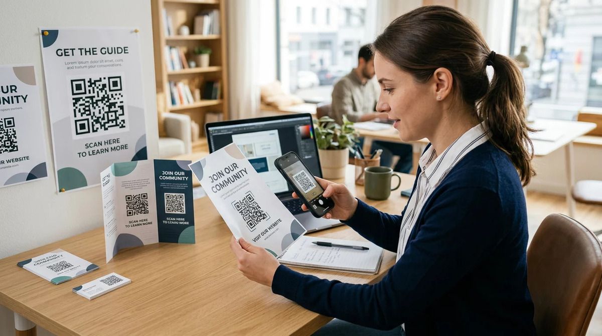 Matrix density, quiet zone margins, color contrast, and matte finishes dictate optical readability on print
